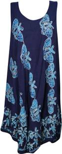 Indiatrendzs Women A-line Blue Dress