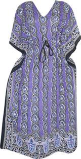 Indiatrendzs Printed Cotton Women's Kaftan