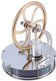 Steel/&Glass Low Temperature Stirling Engine Motor Steam Heat Education Model Toy