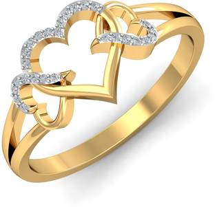 Kalyan Jewellers White Gold Gents 18kt Diamond Ring Price Kuberbox Caricias Amor 18kt Diamond Yellow Gold Ring