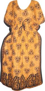 Indiatrendzs Printed Cotton Women's Kaftan