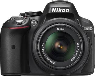 Nikon D5300 DSLR Camera Body with Dual Lens: AF-P DX NIKKOR 18 - 55 mm f/3.5 - 5.6G VR + AF-P DX NIKKO...
