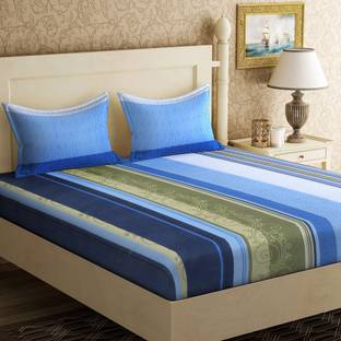 IWS 104 TC Cotton Double Printed Bedsheet