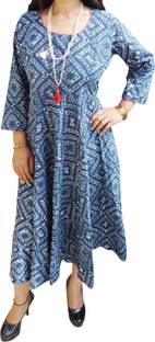 Indiatrendzs Women's Maxi Multicolor Dress
