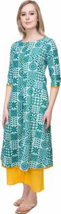 Mokshi Printed Women's A-line Kurta