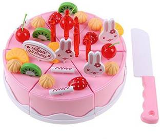 Oncemore Diy Dough Clay Toy Birthday Cake Model Set Children Kids