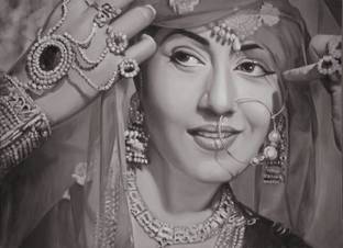 Bollywood Legend Actress Madhubala Poster Paper Print