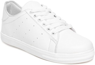 Longwalk Plain White Casual Shoes 