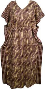 Indiatrendzs Printed Cotton Women's Kaftan
