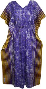 Indiatrendzs Printed Cotton Women's Kaftan