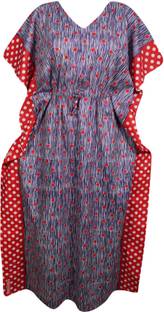 Indiatrendzs Printed Cotton Women's Kaftan