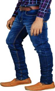 L,Zard Regular Men's Blue Jeans