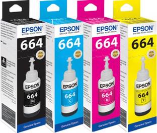Epson Epson T664 Series For Epson L 120 L220 L360 Tri Color Ink Cartridge Epson Flipkart Com