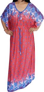 Indiatrendzs Printed Hosiery Women's Kaftan