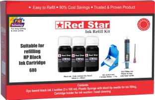 Red Star Ink Refill Kit Hp 680 Black Cartridge Reviews Latest Review Of Red Star Ink Refill Kit Hp 680 Black Cartridge Price In India Flipkart Com