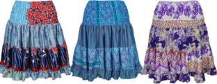 Indiatrendzs Printed Women Flared Multicolor Skirt