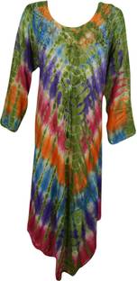 Indiatrendzs Women's Maxi Multicolor Dress