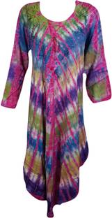 Indiatrendzs Women's Maxi Multicolor Dress