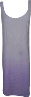 Indiatrendzs Women's Shift Purple Dress