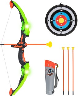 Archery Crossbow Bow And Arrow Toy Set With Target