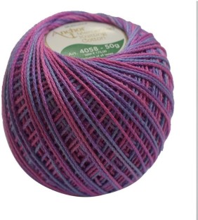 Anchor Six Strand Embroidery Floss 8.75 Yards-Violet Medium Light 12 per box 