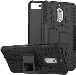 PHONE CASE FOR MICROSOFT NOKIA LUMIA 6 STANDING HYBRID PC SILICONE ARMOR BACK COVER WITH SHELF FOR NOKIA 6 CASE INTL ✓