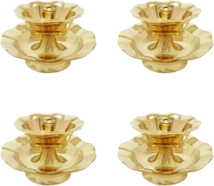 Diya Diamond Nag Deep Dia craftvatika Akhand Diya Crystal Brass Oil Lamp In Oval Shape 