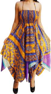 Indiatrendzs Women's Layered Multicolor Dress