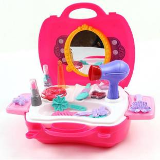 Fisher Price Dora The Explorer Birthday Cake Play Food Set Works Emob 21 Pcs Salon Make Up Kit Pretend Play Set With Handy Suitcase For Kids