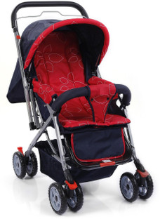 red baby prams