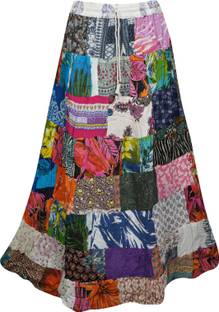 Indiatrendzs Printed Women A-line Multicolor Skirt