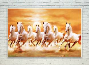 Posterskart Seven Horses Running Scenery Wall Painting Poster Paper Print Galaxy Wooden Art Gallery Posters Art Paintings Animals Places Decorative Posters In India Buy Art Film Design Movie