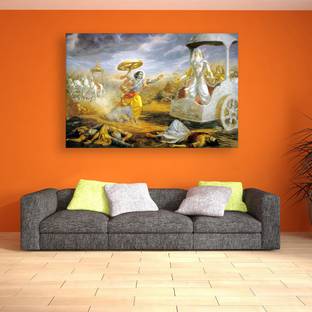 Artcentral Spiritual Series Lord Krishna And Arjuna On Chariot