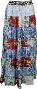 Indiatrendzs Printed Women A-line Multicolor Skirt
