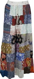 Indiatrendzs Printed Women A-line Multicolor Skirt