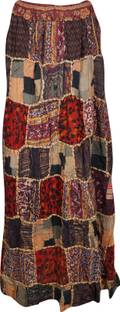 Indiatrendzs Printed Women A-line Multicolor Skirt