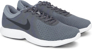 nike revolution 4 grey black