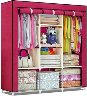 Kashti Mickey Mouse 6 Shelves Kids Cabinet Pp Collapsible Wardrobe
