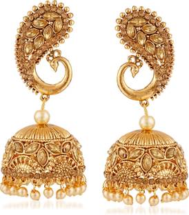 Flipkart Com Buy Meenaz Wedding Bridal Gold Pearl Peacock Kundan