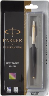 BLUE INKSTYLISH1 Pen set BLACK Body Parker GALAXY STANDARD Ball Pen GT 