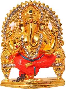 spargz cute ganesh gold murti decorative showpiece 7 5 cm price in