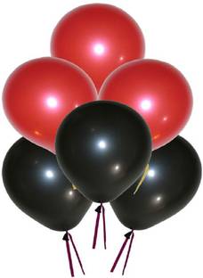 Flipkart Com Partyballoonshk Solid Red Black Balloon Balloon