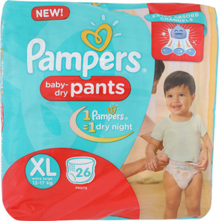 flipkart pampers diapers xl