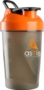 AS-IT-IS Nutrition Protein Shaker Bottle with Scoop (30g) & Mixer Ball 400 ml Shaker