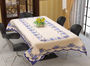 Polycotton Dining Table Cover For 6 Seater Size 60 X90 Inches Or