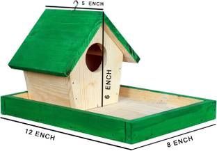 Paxidaya Wooden Bird House Nest Box Bird Cag Decorative