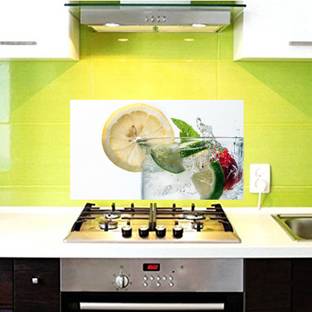 TOTAL HOME Kitchen Wall Sticker Medium Glass Water Wallpaper ...