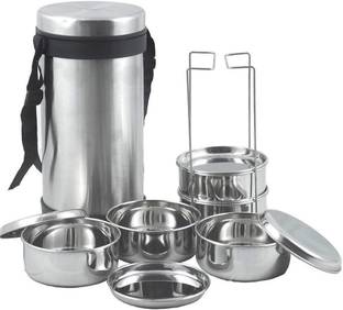 Flipkart Com Jvl Hot Tiffin Carrier Series Lunch Box Model Name Hot Tiffin Carrier Lunch Box With 3 Container Contains 3 Container Made Up From Stainless Steel Capacity Of The Lunch Box 1100ml Insulated