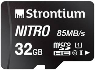 Strontium Nitro 32 GB SDHC Class 10 85 Mbps  Memory Card