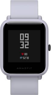 Currently unavailable Add to Compare huami Amazfit Bip Smartwatch 4.229,420 Ratings & 4,621 Reviews Upto 45 Days of Battery for Single Charge Anti-Finger and Anti-Reflective Touchscreen, Always-on Color Display Call, Message, Email, Facebook and Other App Notifications Multi Sports Tracking:Track Runs, Cycling and More with Map Routes & Detailed Body Stats. Mentor 24hrs: Track Heart Rate, Sleep ,Calories etc Touchscreen Fitness & Outdoor Battery Runtime: Upto 45 days 1 Year Warranty ₹5,499 ₹6,999 21% off Free delivery Bank Offer